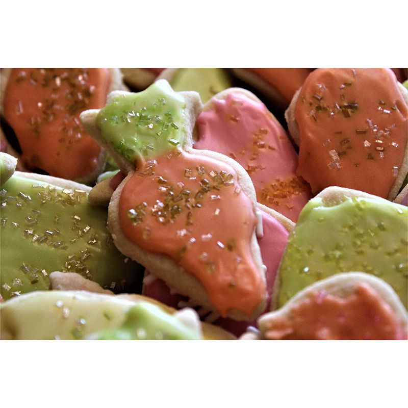 Cookies Mural Wallpaper Contemporary Mildew Resistant Commerce Shop Decoration