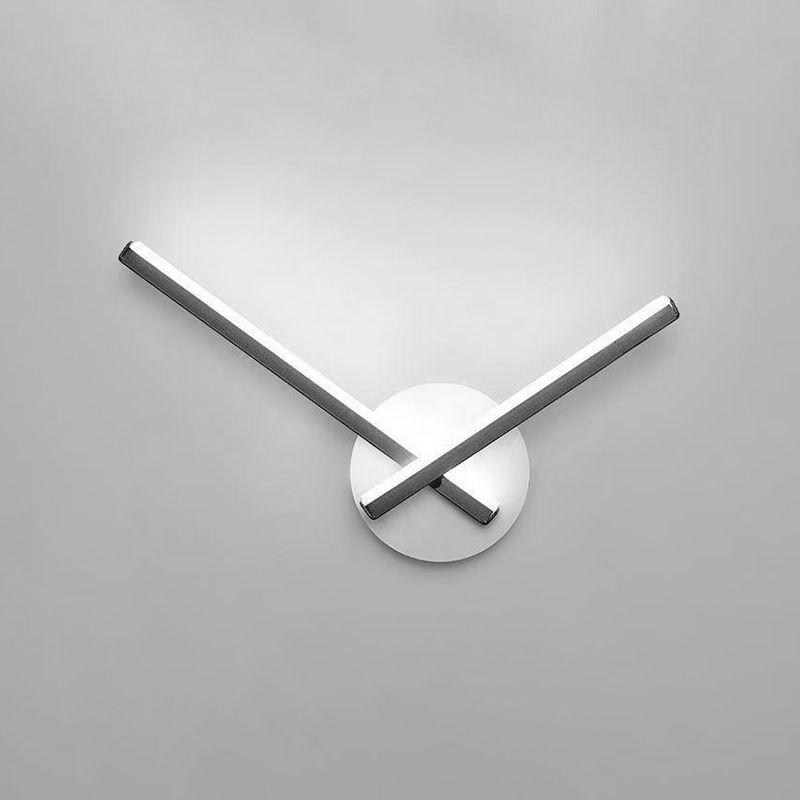 Modern Simple Metal Wall Light Geometry LED Wall Lamp with Acrylic Shade for Bedroom