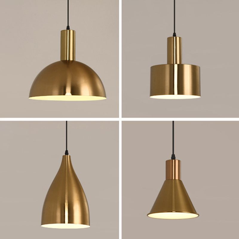 Luce appesa al metallo a testa singola Luce appesa in stile postmoderno per caffetteria