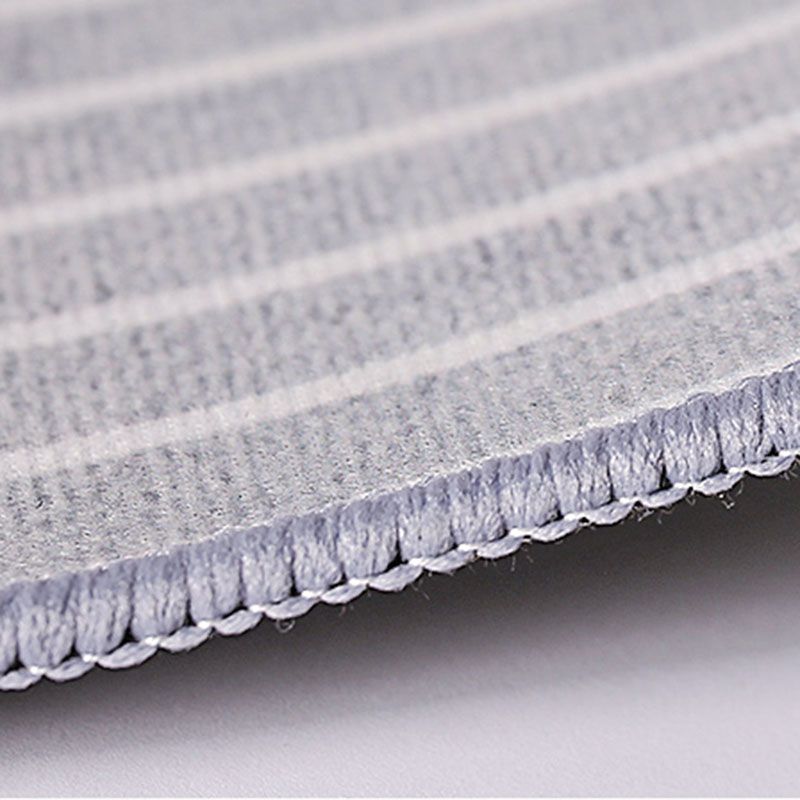 Black Modern Area Carpet Abstract Pattern Polyester Area Rug Non-Slip Backing Rug for Home Decor