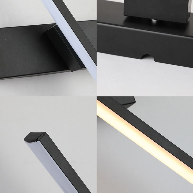 Modern Minimalist style Linear Wall Mount Light Fixture Metal Wall Sconces for Bedroom