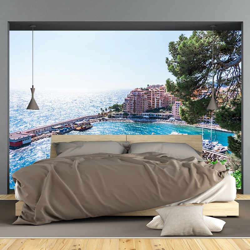 Urban Landscape Wall Murals Water Resistant Murals for Living Room, Customized Size