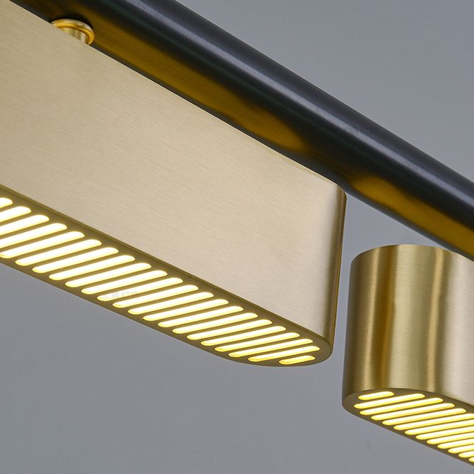 Estilo moderno lineal colgante de metal ligero liviano