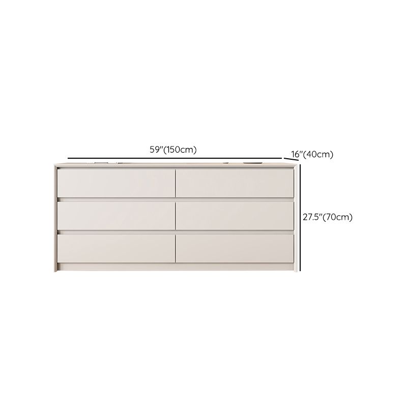 Modern Storage Chest Horizontal Storage Chest Dresser with Drawers