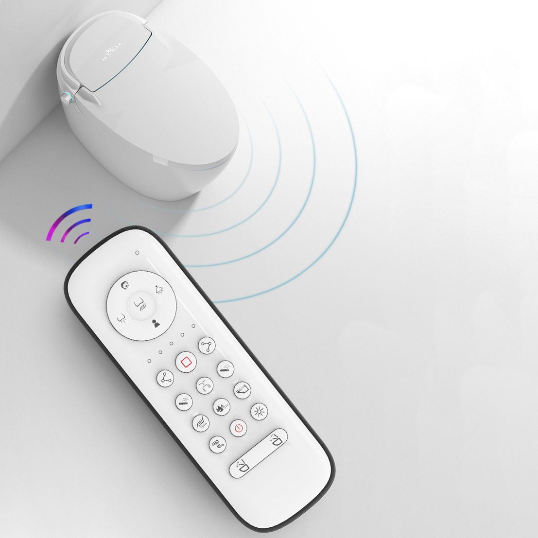 Modern ABS Toilet Bowl Floor Mounted All-In-One Urine Toilet