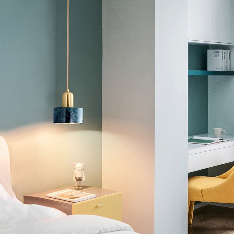 Shaded Dinning Room Pendant Lighting Fixture Stone Modern Suspension Pendant Light