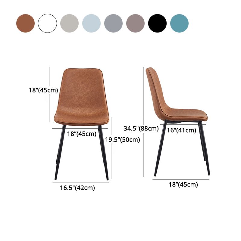 Sedie da cucina in stile moderno sedia da pranzo a bracciole con gambe metalliche
