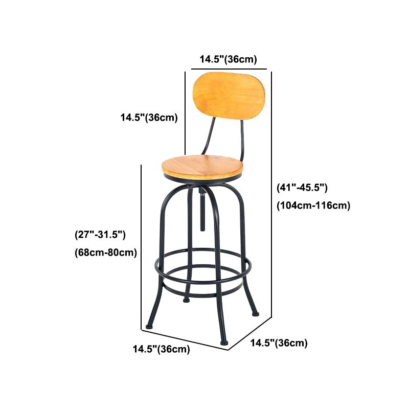 1/2/3 Pieces Industrial Style Round Bar Table Set Solid Wood Bistro Set