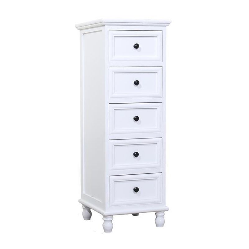 Solid Wood Accent Chest with Drawers 13.77" Wide Chest with Bun Feet