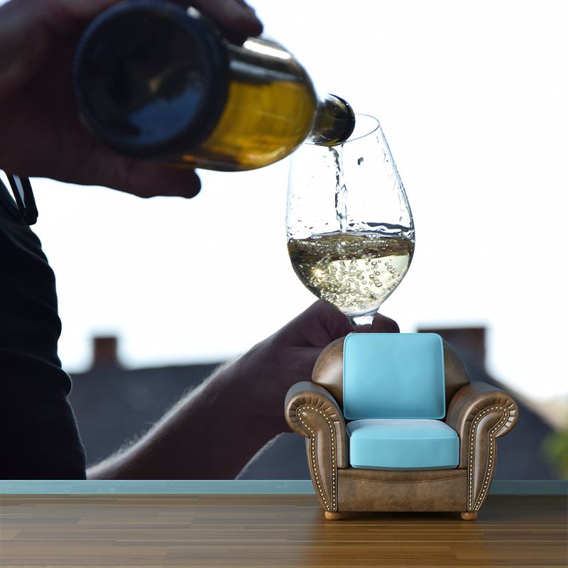 Wine Customized Mural Wallpaper for Bar Pub, Moisture Resistant, Personalized Size Available