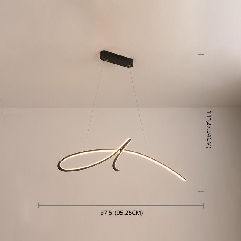 Lampadella a sospensione regolabile leggero moderno semplicità a spirale a spirale a spirale per il ristorante