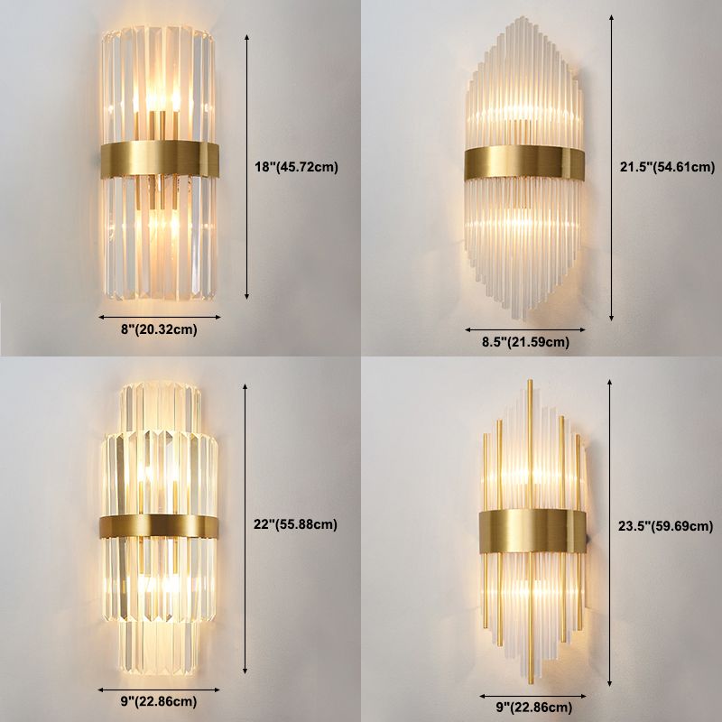 Copper Wall Sconce Light Postmodern Style 2 Lights Indoor Wall Mount Lamp Fixture