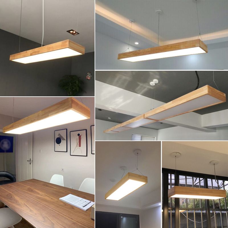 Lámparas de colgante de madera para el comedor