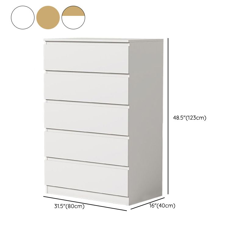 Contemporary Storage Chest Manufactured Wood Dresser , 15.6 Inch W