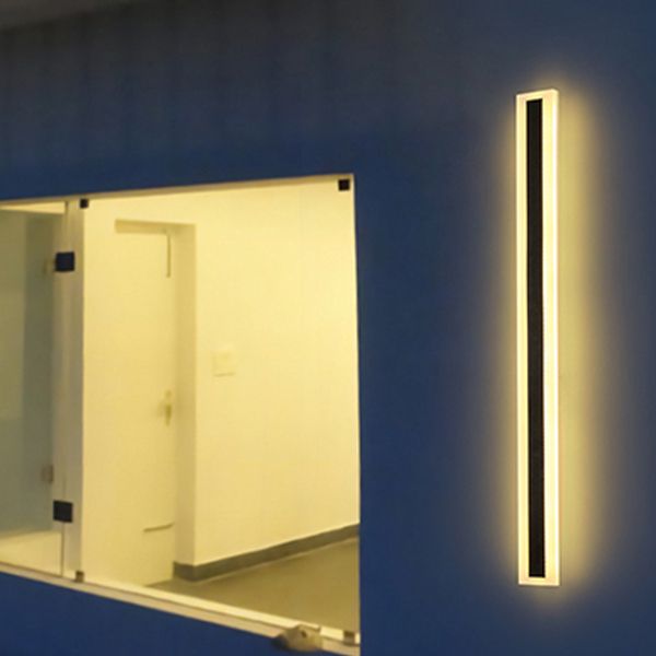 Rechthoek wandlicht moderne stijl led indoor buiten lijn vorm wandlamp armatuur