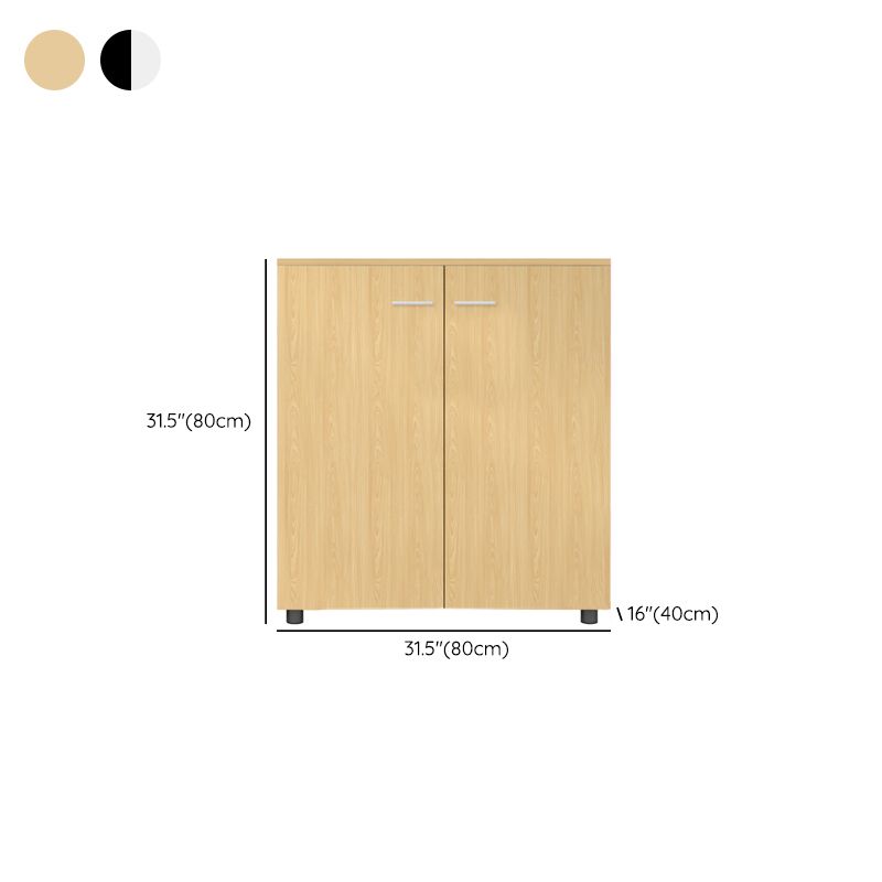 Contemporary File Cabinet Solid Wood Frame Lateral File Cabinet Office