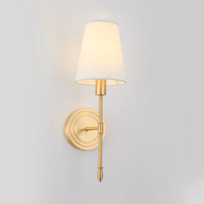 American Style Copper Vanity Light Geometry Shape Vanity Lamp for Shower Room