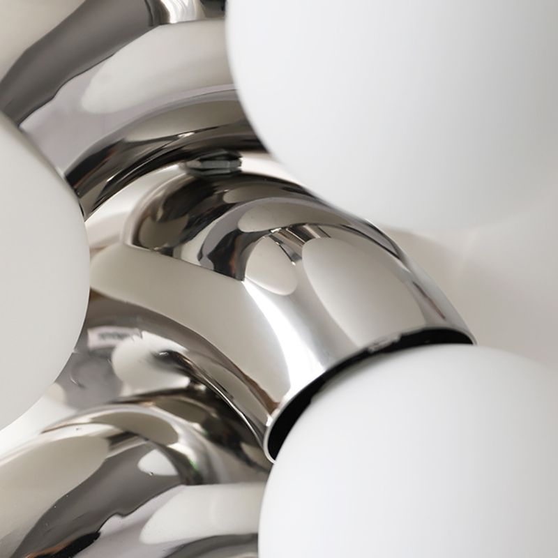 Multi Lights Chandelier Lighting Fixture Modern Chandelier Pendant Light with Glass Shade