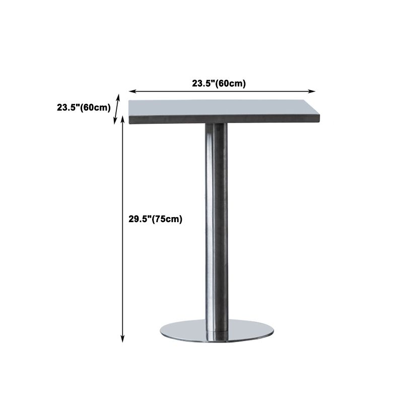 1/2/3/5 Pieces Industrial Bar Set Stainless Steel Bar Stool and Table Set