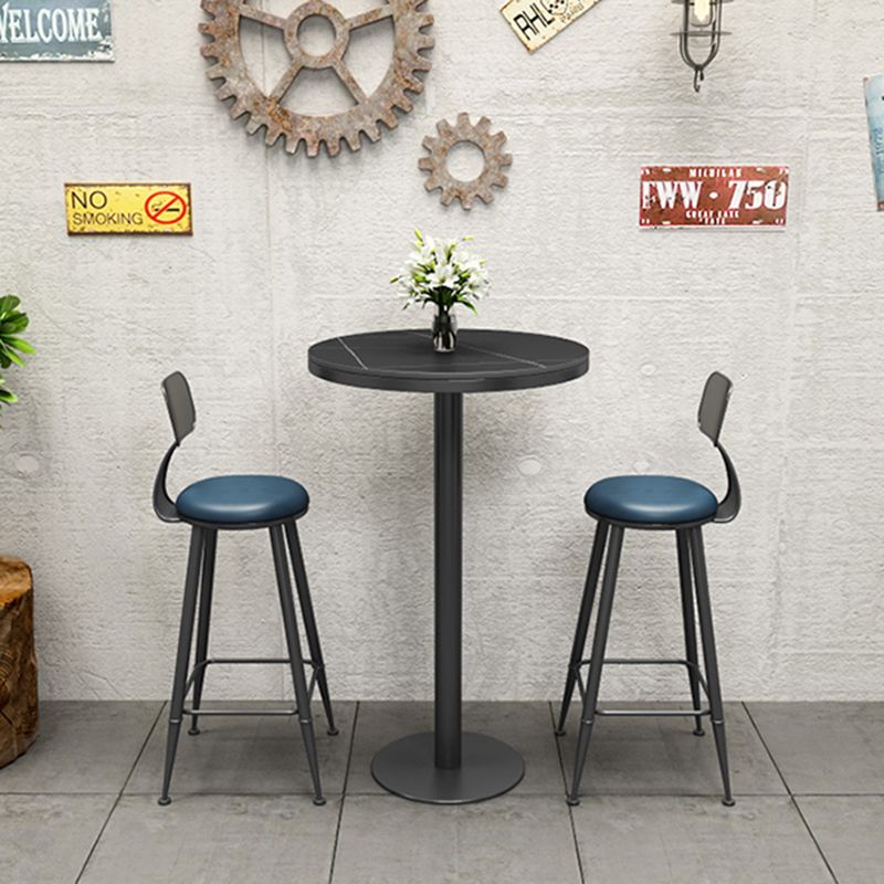 Black Sintered Stone Bar Table Dining Table for Kitchen Living Room Coffee Room