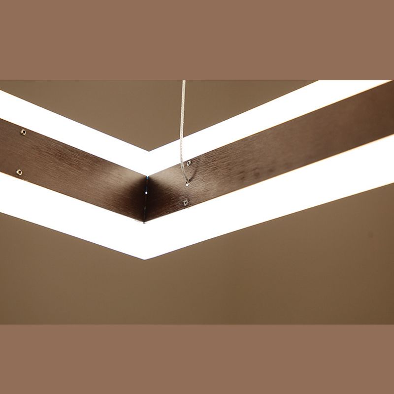 Black Tiered Metal Squared Ceiling Pendant Contemporary Ceiling Lighting Fixtures