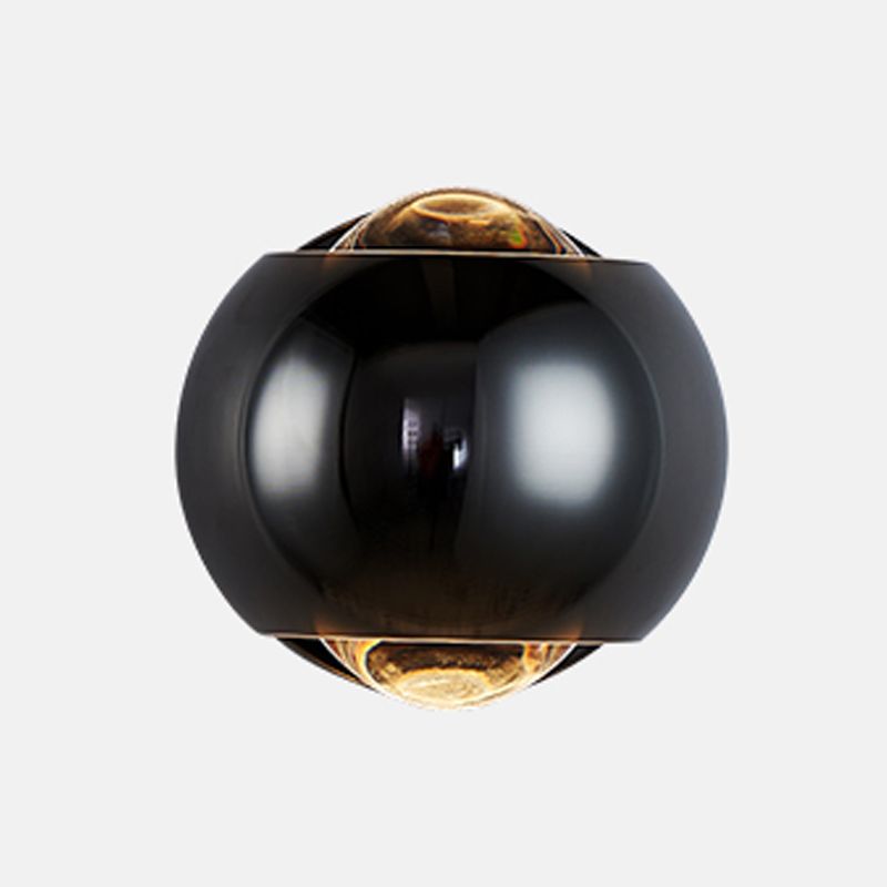Kugelform Metallwandbeleuchtung moderner Stil 2 Leuchten Wandmontierte Beleuchtung