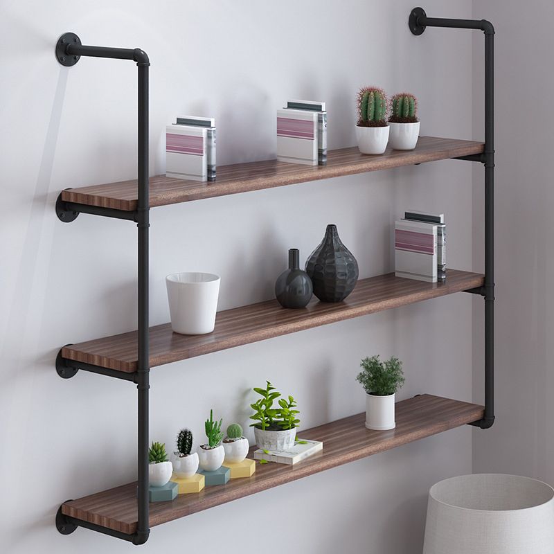 11.81"W Bookshelf Wall Mounted Industrial Style Bookcase for Home Office