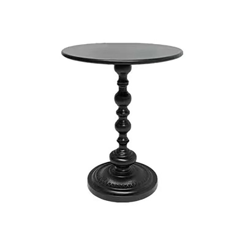 Side Table Metal Pedestal Table Round Mid-Century Living Room