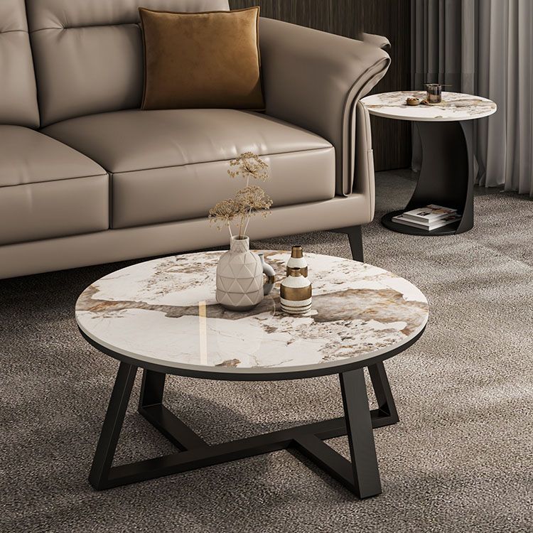 Frame Round Coffee Table Slate Top Coffee Coffee or End Table