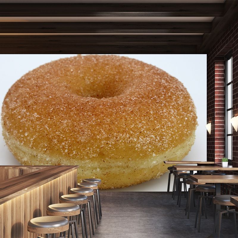 Sweet Donut Mural Wallpaper for Commercial Cake Shop, Custom Size Available
