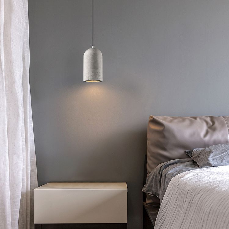 Modern Cement Pendulum Light 1-Light hangend plafondlicht voor eetkamer
