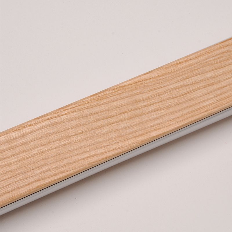 Sombra lineal madera pared apliques de estilo moderno luz de pared de luz simple en marrón