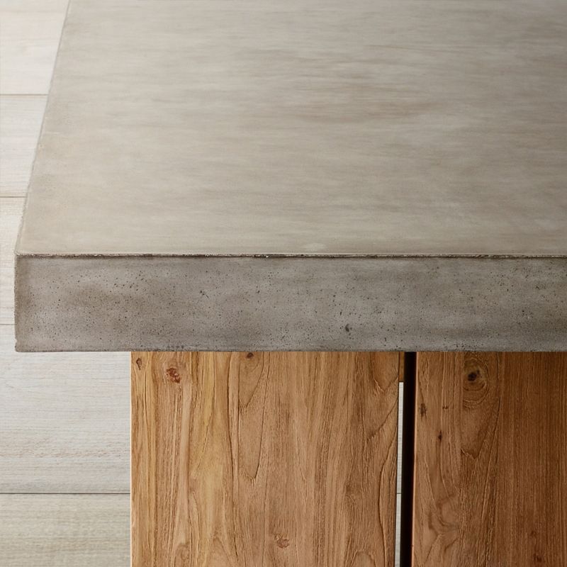 Rectangle Double Pedestal Dining Table Modern Wood Base Table for Kitchen
