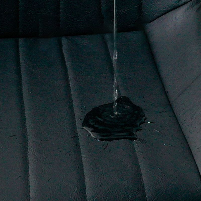 Chaise latéral contemporaine en métal PU cuir solide chaise de salle à manger intérieure