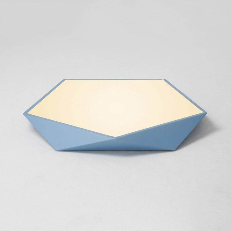 Acrylic Macaron LED Flush Mount Ceiling Light in Modern Singularity Wrought Iron Geometric Ceiling Fixture for Bedroom