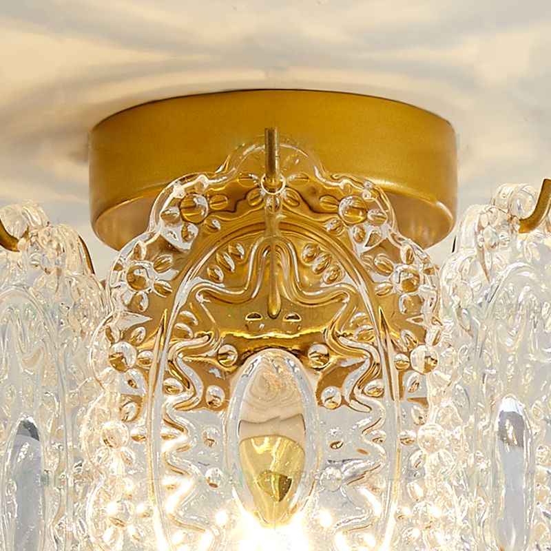 Lampada da soffitto moderna a forma di geometria semplice in ferro 1 luce Plafoniera per corridoio