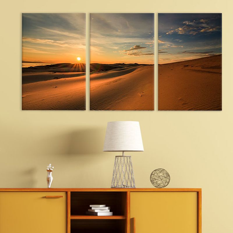 Décoration murale de paysage géographique spécial, toile moderne de couleur claire pour salon