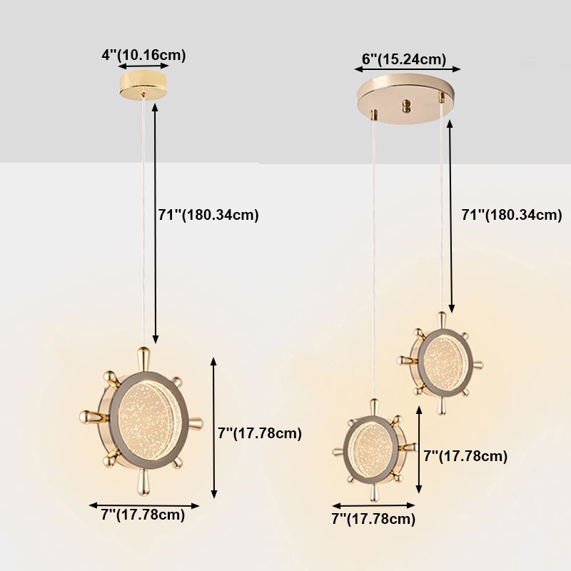 Pendentif contemporain en or