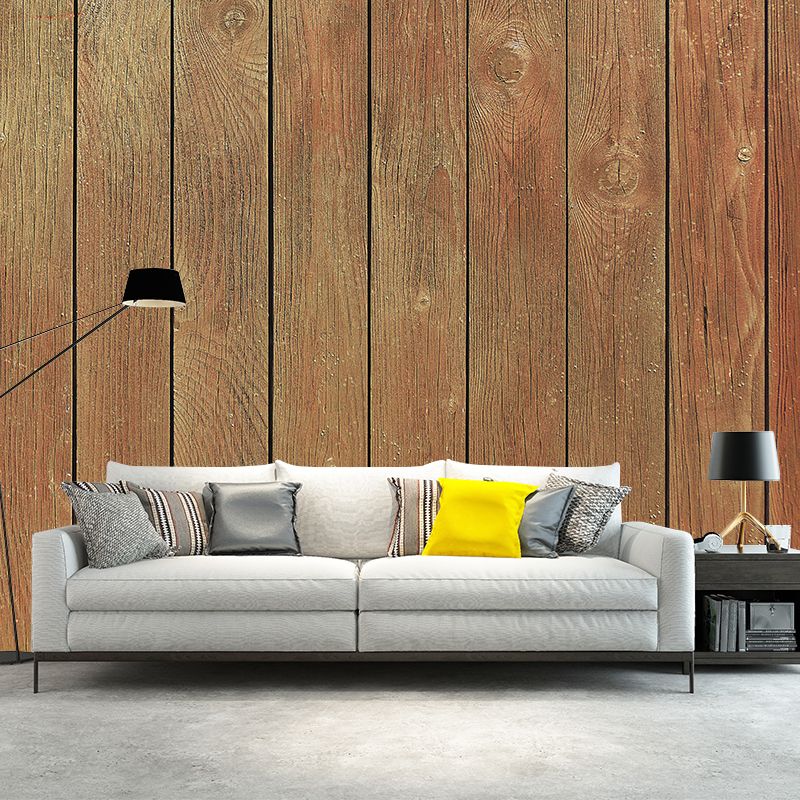 Wood Texture Wall Mural Wallpaper Stain Resistant Wall Decor for Bedroom