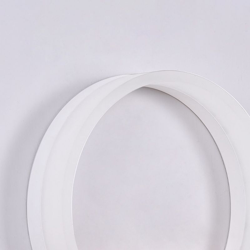 Iluminación en forma de acrílico O iluminación minimalista Luz de pared LED con estante de madera