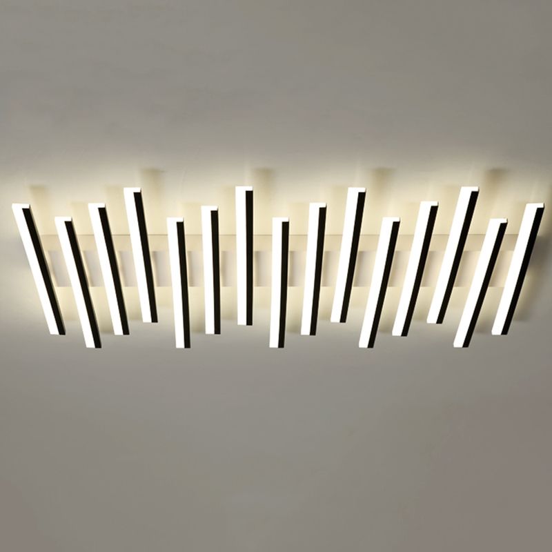 Multi Lights Strips Semi-inbouw plafondverlichtingsarmaturen Moderne stijl metalen semi-inbouwlamp