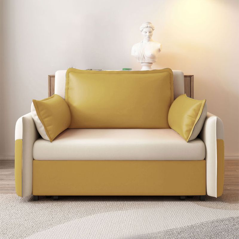 31" Wide Scandinavian Futon Sofa Bed Folding Futon Sleeper Sofa