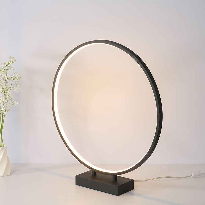 10 "/12"/16 "Diamatura Diamatura Dank Simplicity LED acrilico a LED singola Light Black/White Table Light in luce calda/bianca