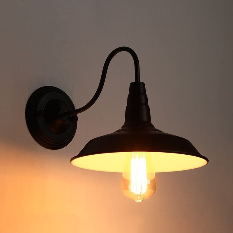 Industrielle Leuchte Leuchte Black Metall Wandlampe für Küchenrestaurant