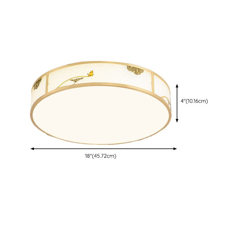 Modern Ceiling Lamp Geometric LED Flush Mount Light Fixture with Acrylic Shade for Bedroom