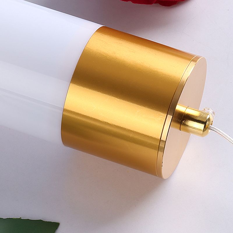 Zeitgenössischer Stil Zylinderform Pendelleuchte Leuchte Metall 1 Lichthängerlampe in Gold