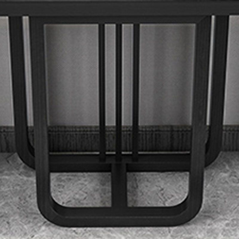 Pine Half Moon Console Table Mid-Century Modern 14" W Accent Table for Hall