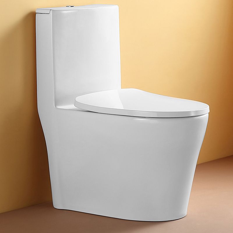 Traditional Flush Toilet Floor Mounted One-Piece Toilet Porcelain Toilet Bowl