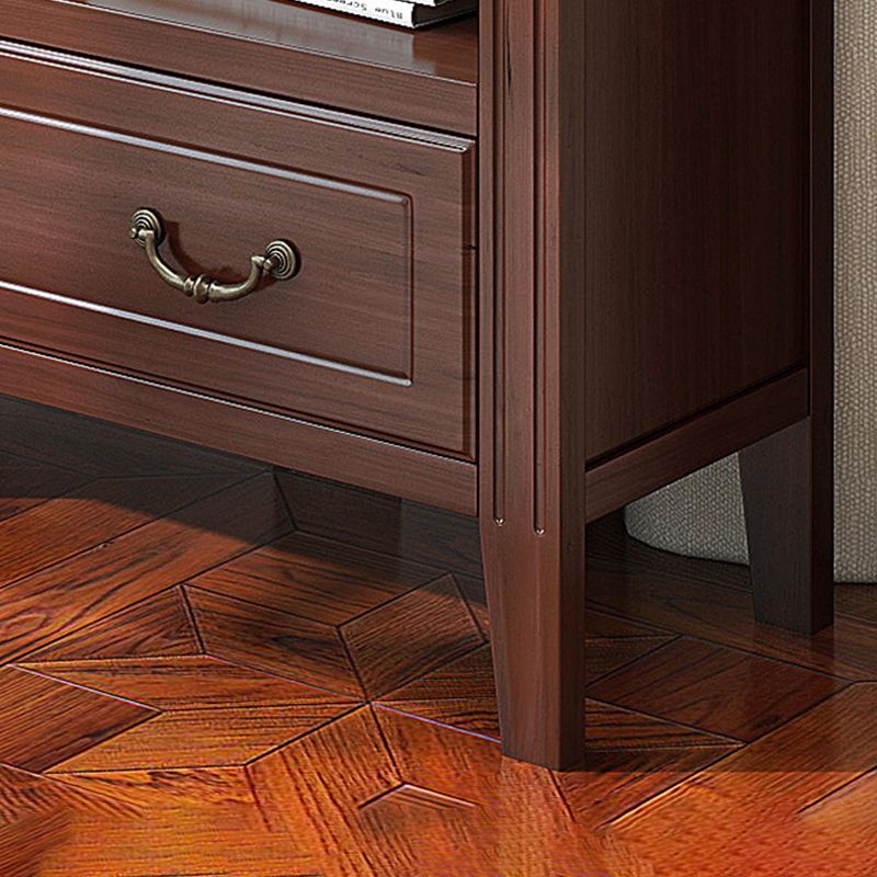 Closed Back Wooden Bookshelf Nordic Study Room Storage Standard Bookcase