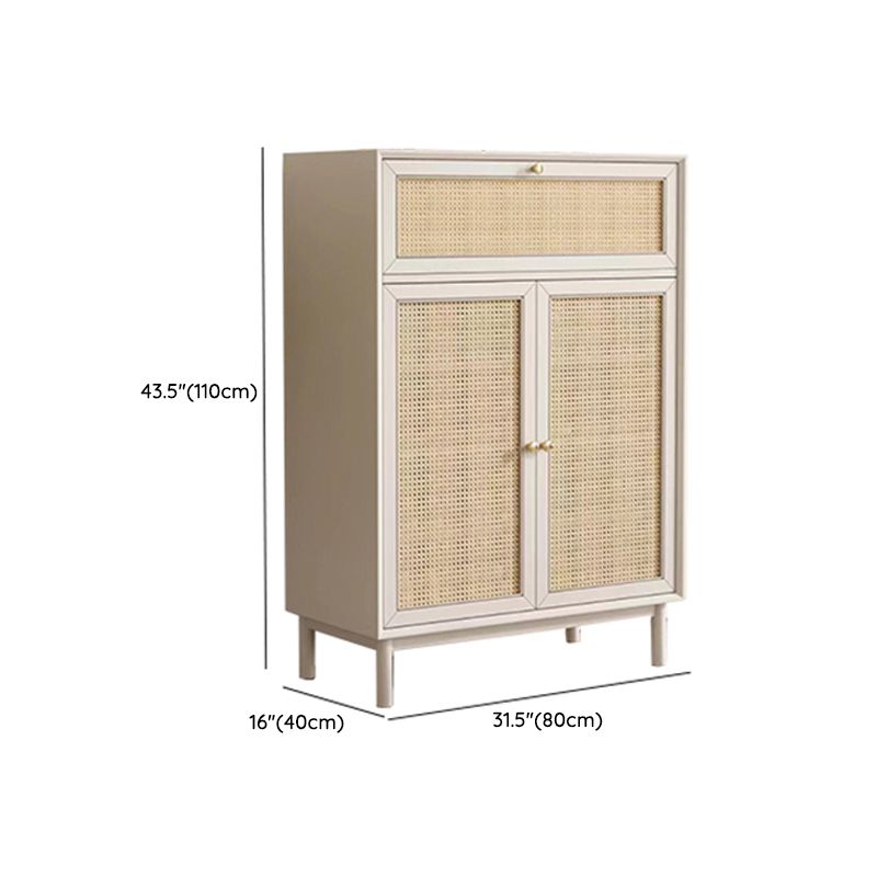 Modern Dining Server Engineered Wood Buffet Server with Doors for Dining Room